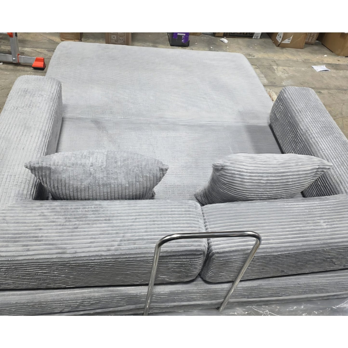 Convertible Sleeper Sofa Bed, Sleeper Sofa with Pillow | Corduroy Fabric | High-Density
