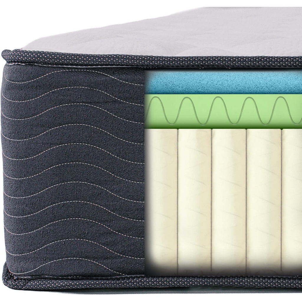 Novezza Queen Home 10 In Hybrid Support Mattress-in-a-Box/CertiPUR-US Cert. Foam, 80"Lx60"Wx10"Th