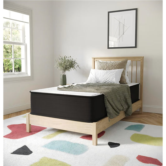 12 Inch Hybrid Mattress, Twin Size High Density Foam and Innerspring
