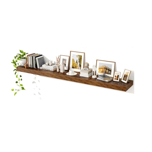 Axeman Floating Shelves for Wall, Rustic Wood Wall Mounted Shelves for Bathroom, Bedroom
