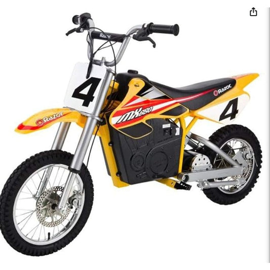 Razor MX650 Dirt Rocket Off-Road Motocross Bike – 36V Electric Ride-On, Up to 17 mph