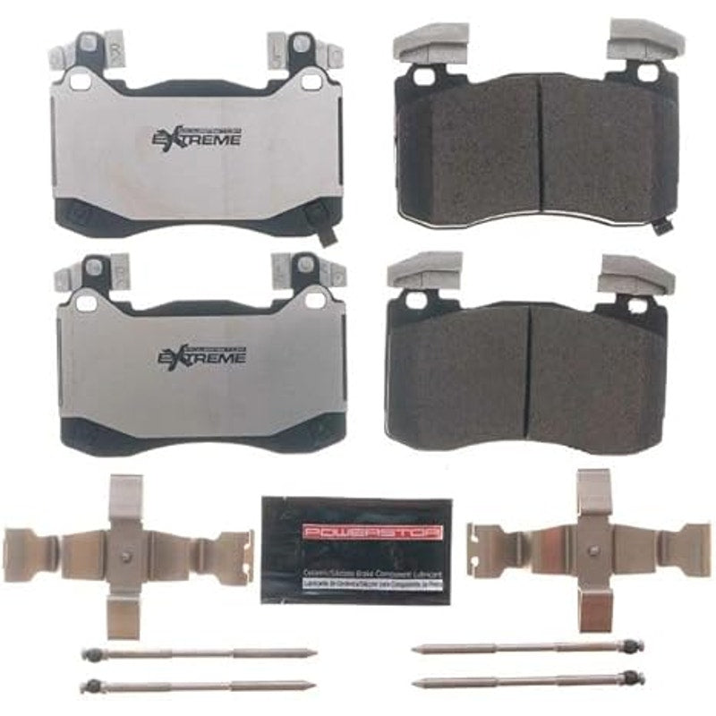 PowerStop Front Brake Pads For Genesis G70 2019-22, Kia Stinger 2018-23 - Z26 Carbon-Fiber Ceramic