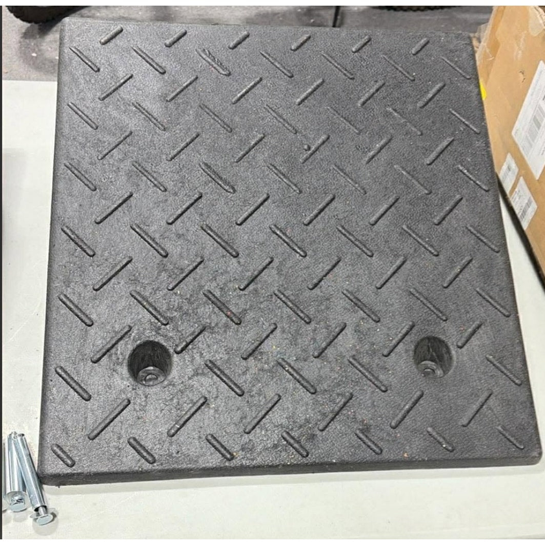 7.9 Inch Rise Rubber Ramp, Door Ramp with Non-Slip Surface