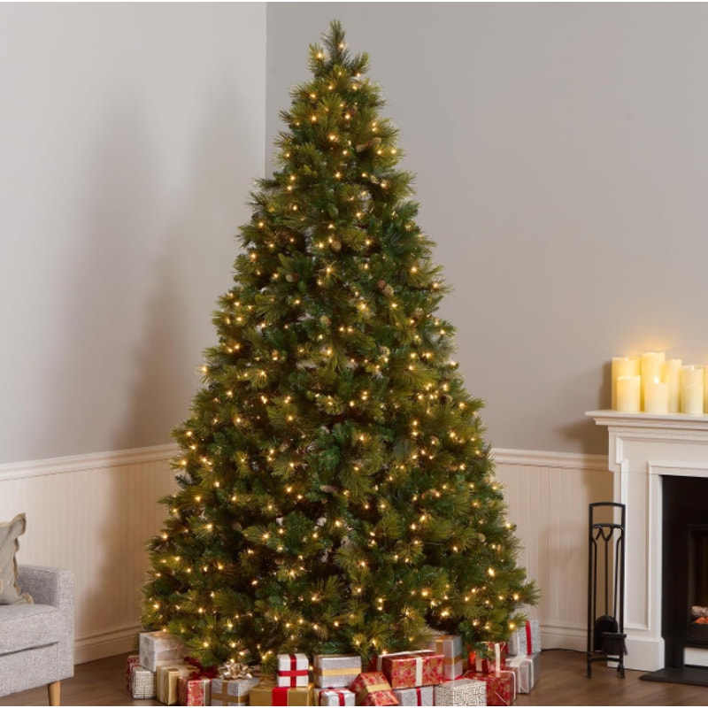 National Tree Company 9ft Pre-Lit Carolina Pine Artificial Christmas Tree