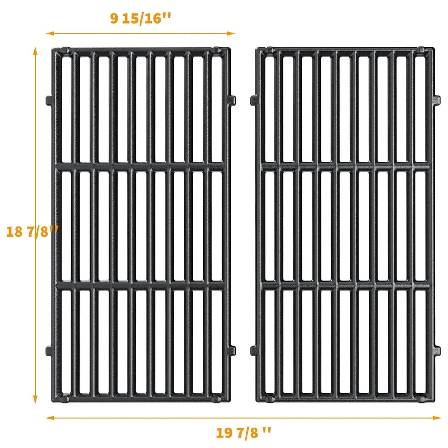 Hisencn 18 7/8'' Cooking Grates for Weber Genesis II 210 and Genesis II LX S-240/E-240 Gas