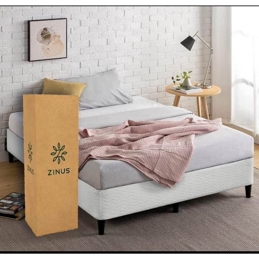 ZINUS Keenan Metal Mattress Foundation, Standing Box Spring, Headboard Brackets Included, Easy Assem