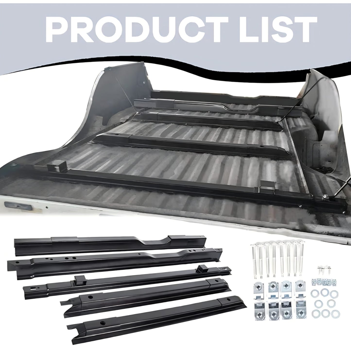 ECOTRIC 5 Long Truck Bed Crossmember Compatible with 1999-2018 F250 F350 F450 Bed Floor