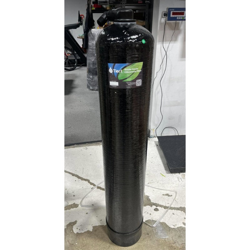 Tier1 Whole House Chloramine Water Filter System, 450,000 Gallon Capacity Pre-Filled Upflow Tank