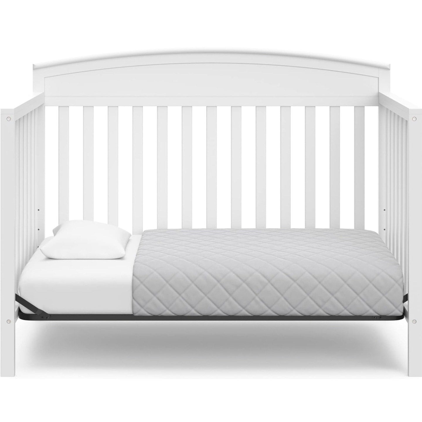 Graco Benton 5-in-1 Convertible Crib (White) – GREENGUARD Gold Certified, Converts from Baby Crib