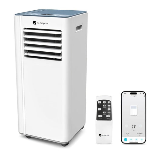 8000 BTU Portable Air Conditioner with WiFi Enabled, Cooling, Dehumidifier Fan & Sleep Modes 4-in-1