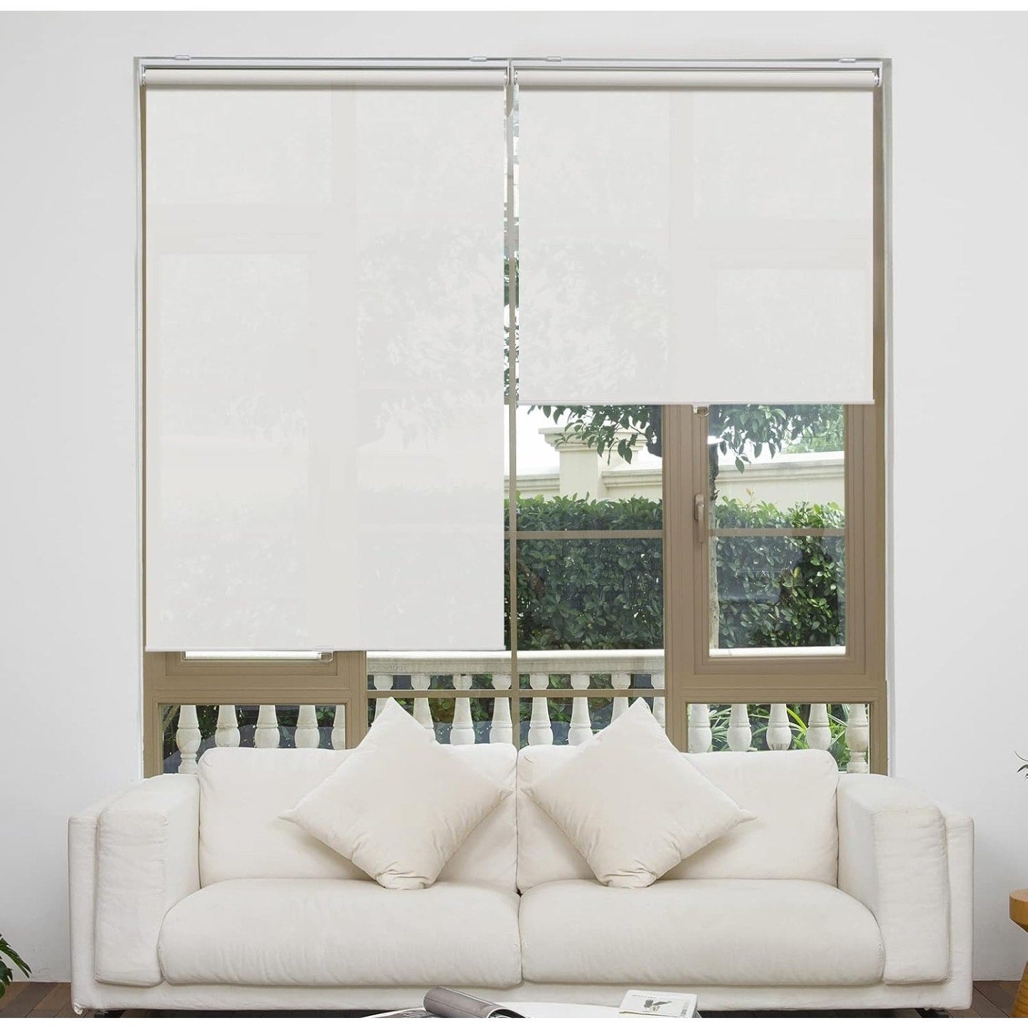 AOSKY Light Filtering Roller Shades for Indoor Windows, 71"W x 72"H