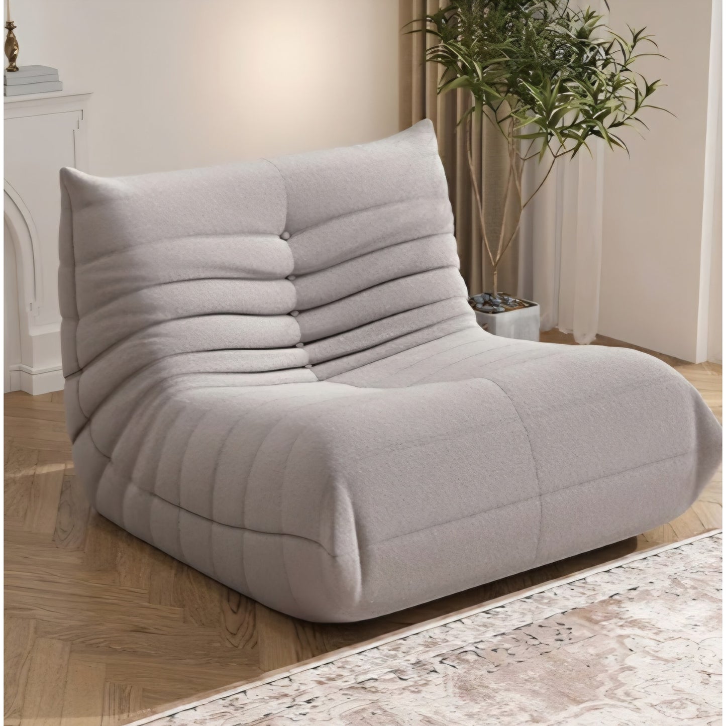 Bean Bag Chair, Fireside Chair Bean Bag Sofa Large Bean Bag Chair for Adults, Bean Bag