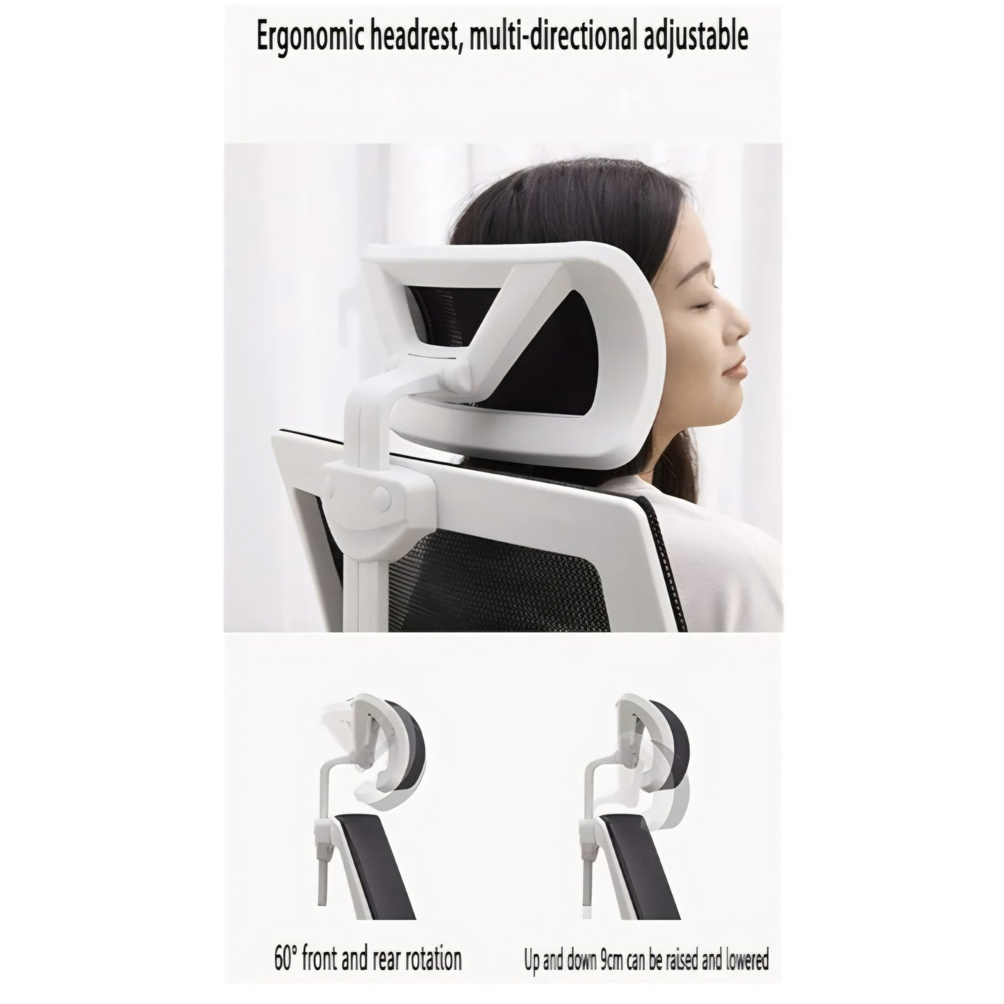 Desk Chairs Executive Office Chair Adjustable headrest and Lumbar Support Swivel Computer Chair