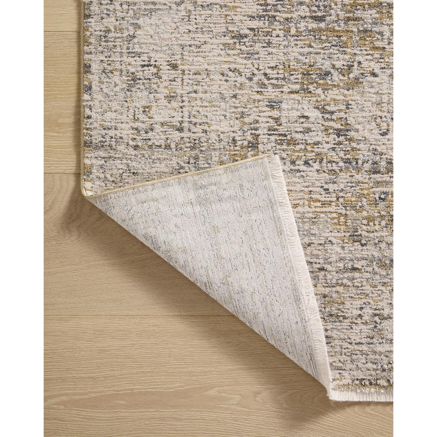 Loloi Amber Lewis Alie, Gold/Beige 9'-6'' x 13'-1'', .13'' Pile Height, Area Rug (Rectangular)
