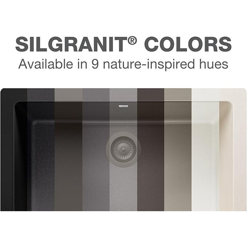 BLANCO, Anthracite 402322 IKON SILGRANIT 60/40 Double Bowl Apron-Front Kitchen Sink, 33" X 19"