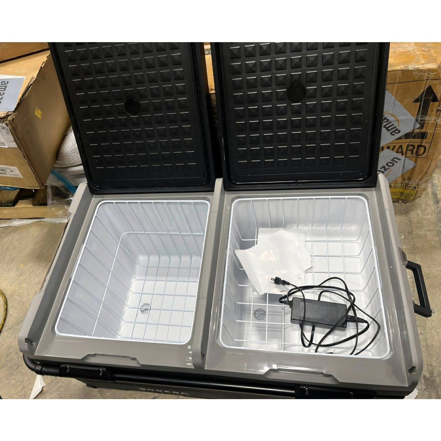 BODEGACOOLER 12 Volt Car Refrigerator,Dual Zone APP Control, Designed with Removable 2-Way Door