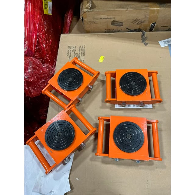 Garvee Machinery Mover Industrial Heavy Duty Skate Dolly, 4 Wheels & 360° Rotation Non-Slip Tray.