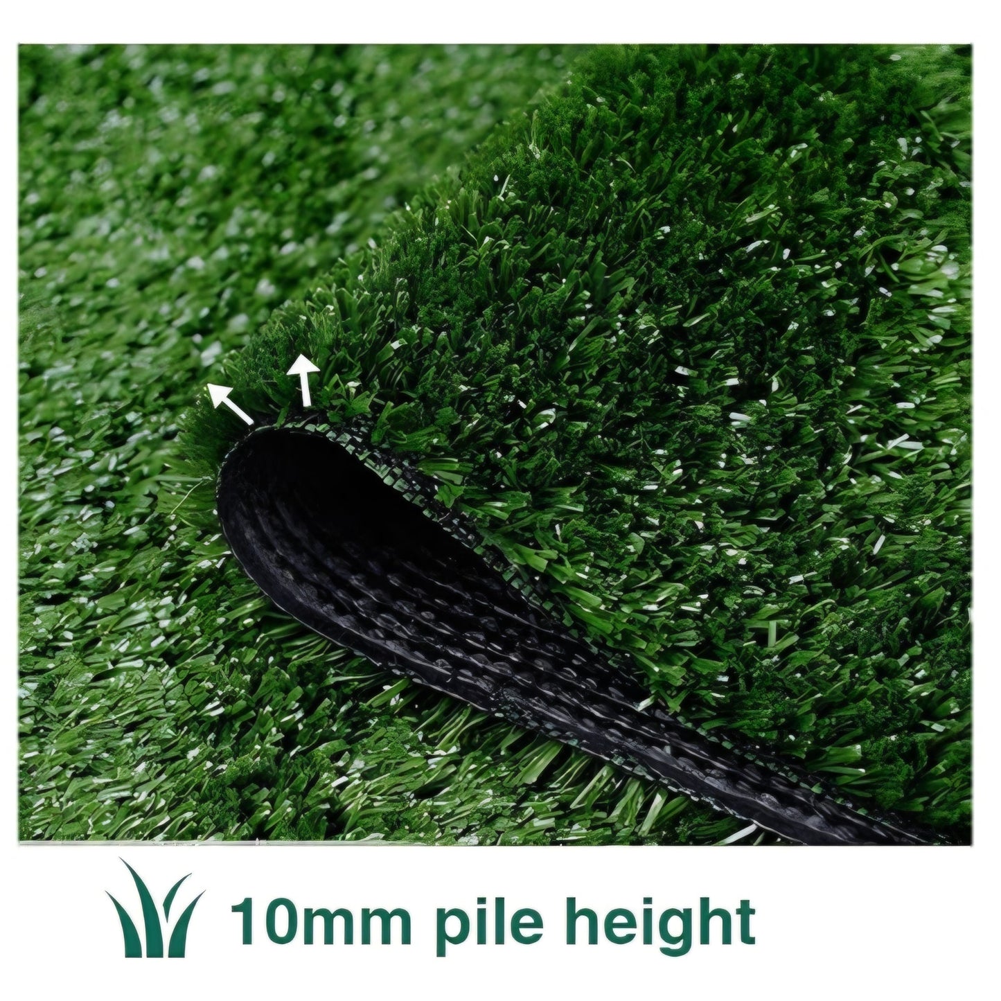 Artificial Grass Turf Lawn-7 Feet x 12 Feet, 0.4" Indoor Outdoor Rug Synthetic Grass Mat Fake Grass