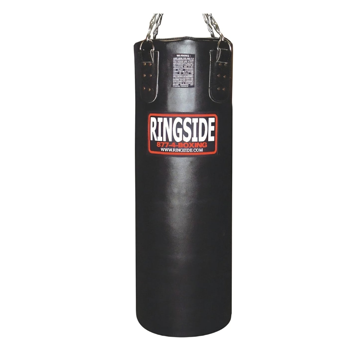 Ringside 100 lb. (Filled) Leather Boxing Punching Heavy Bag Workout Gym Equipment for MMA Muay