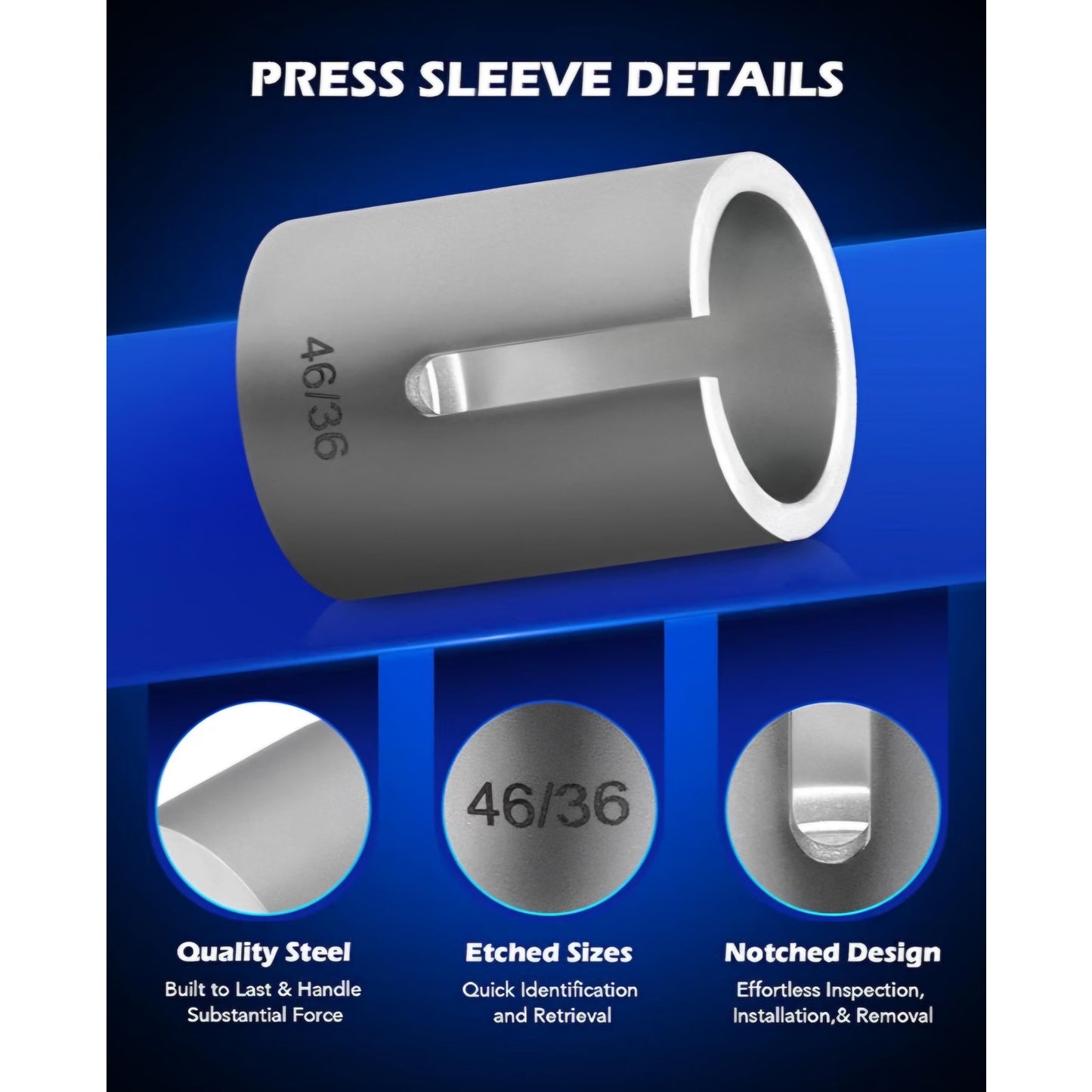Orion Motor Tech Bushing Press Kit, 27pc Pull and Press Sleeve Kit for Most LCV HGV Engine Cars