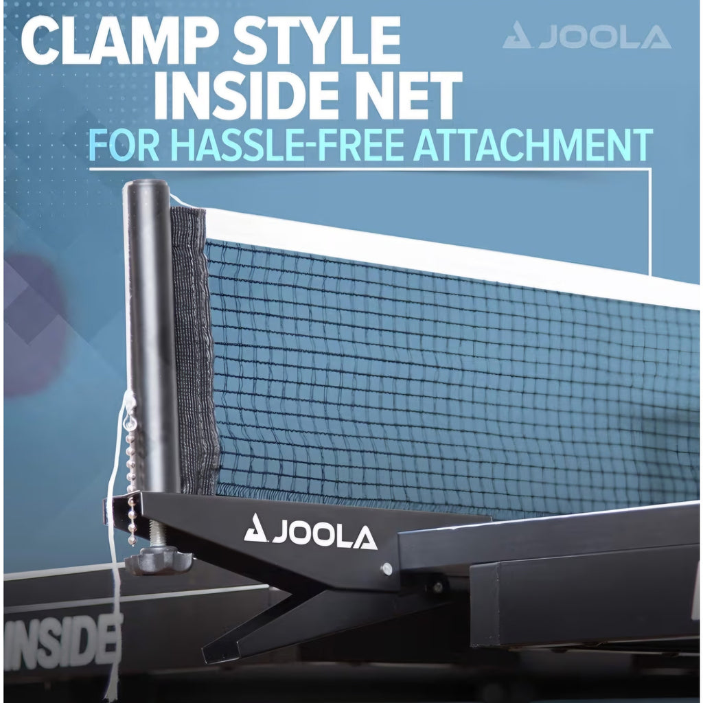 JOOLA Inside Professional MDF Indoor Ping Pong Table with Quick Clamp Table Tennis Net