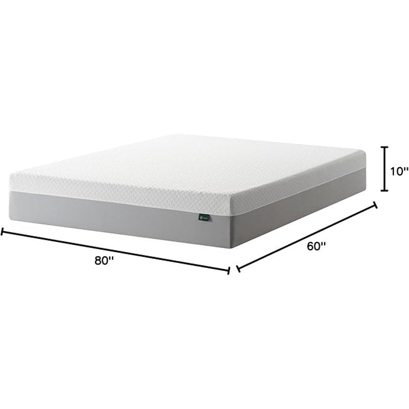 Zinus 10 Inch Green Tea Essential Memory Foam Mattress, Queen, Medium Feel, Mattress in A Box