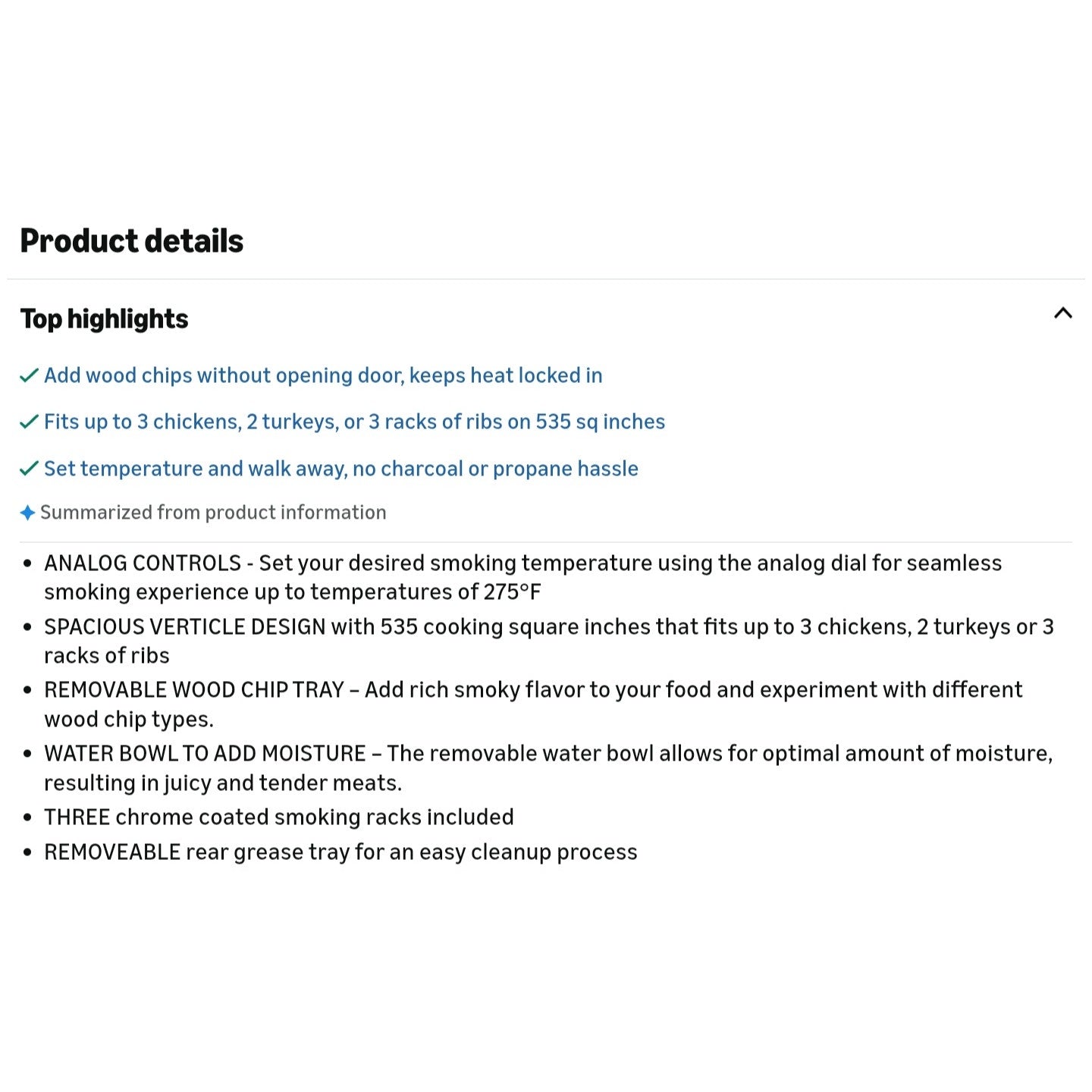 Masterbuilt® 30-inch Electric Vertical BBQ Smoker with Analog Temperature Control