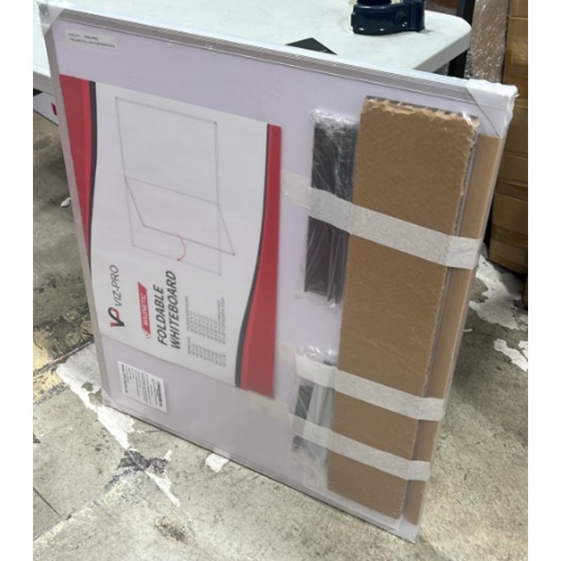 VIZ-PRO Magnetic Dry Erase Board, 60 X 36 Inches, Foldable Wall-Mounted 5' X 3'