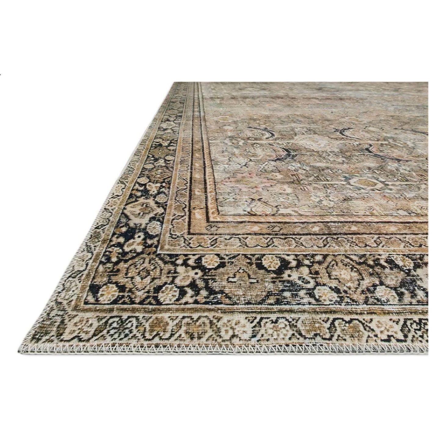 Loloi Layla Olive/Charcoal 7'-6" x 9'-6" Area Rug