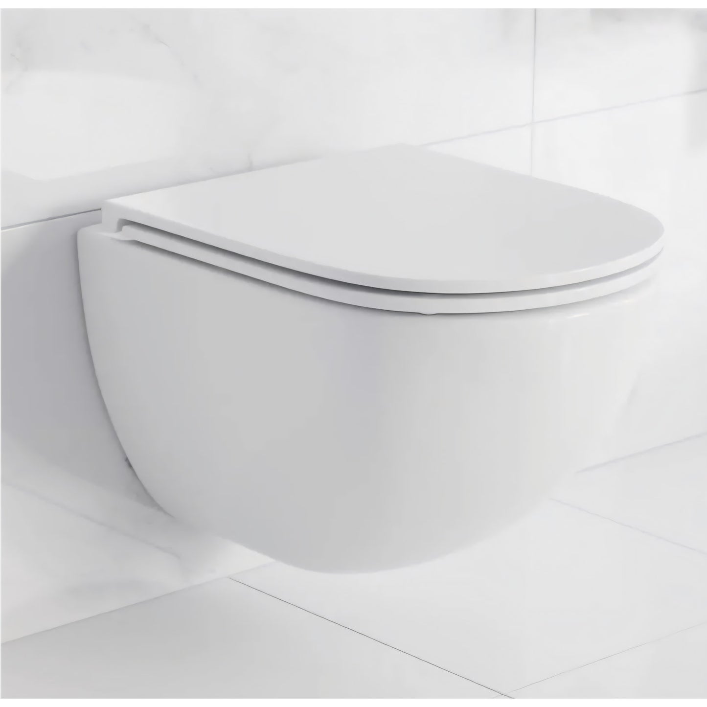 Swiss Madison St. Tropez Wall-Hung Toilet Bowl Only in Matte White