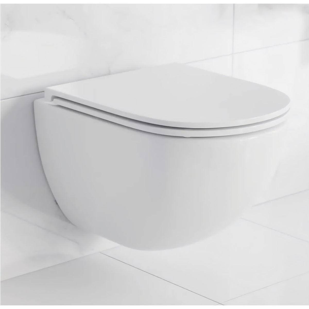 Swiss Madison St. Tropez Wall-Hung Toilet Bowl Only in Matte White