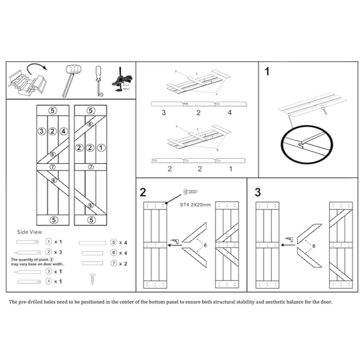 Barn Door with Sliding Hardware Kit
