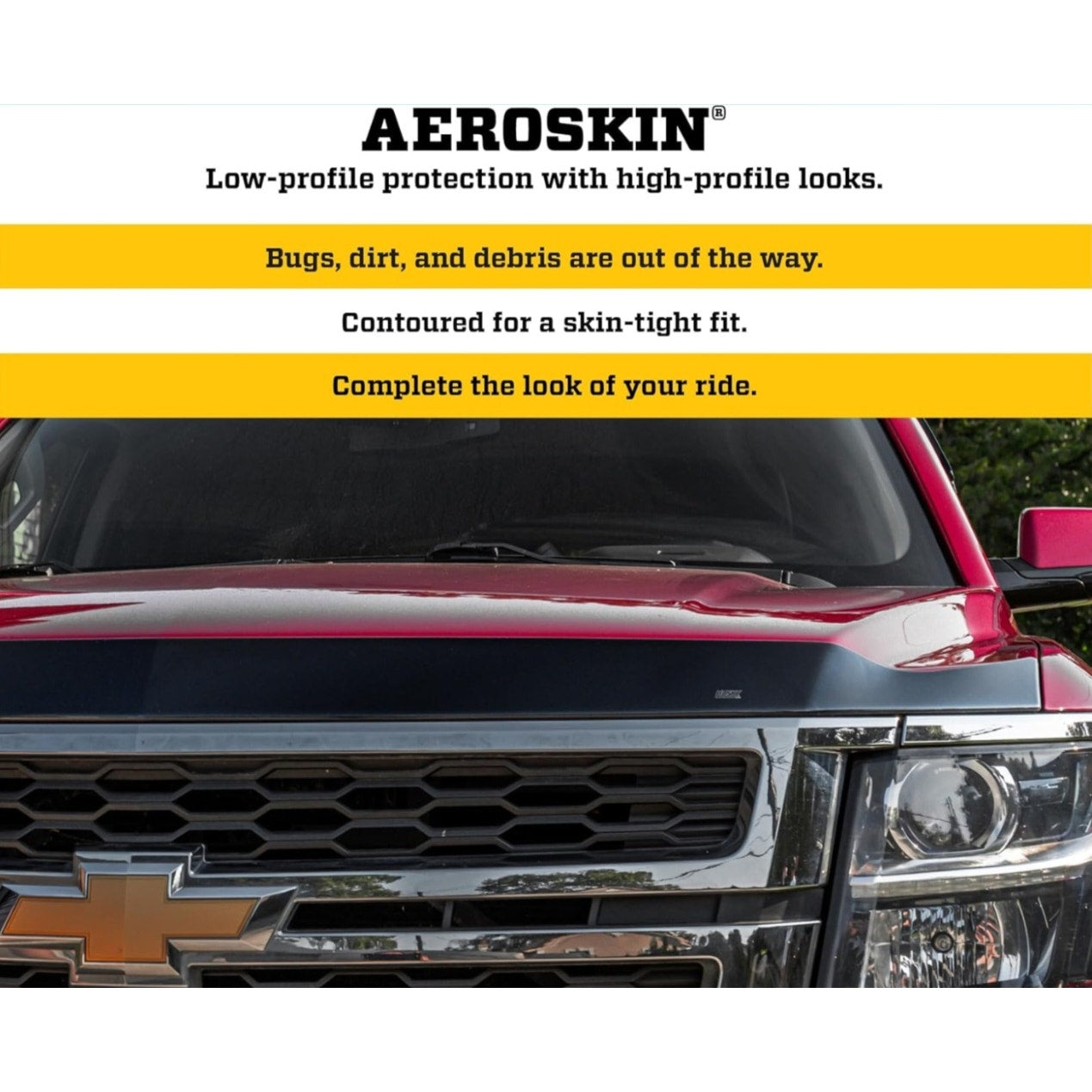 Husky Liners Aeroskin Hood Protector | Fits 2017-2025 Chrysler Pacifica; 2020-2025 Chrysler Voyager