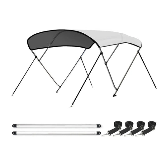 Leader Accessories 10 Colors 3 Bow 4 Bow Bimini Top Cover for Boat Includes 4 Straps 2 Rear Support