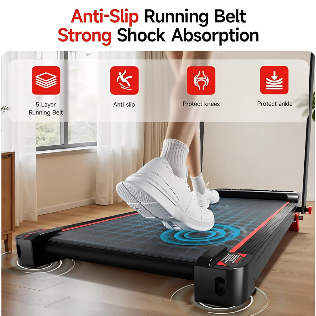 Treadmill with Incline, Walking Pad with Handle Bar,300lbs Walking Pad with APP