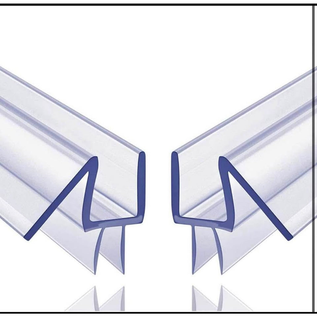 2-Pack Butecare Frameless Shower Door Bottom Seal for Glass Doors – Stop Shower Leaks and Create a W