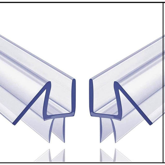 2-Pack Butecare Frameless Shower Door Bottom Seal for Glass Doors – Stop Shower Leaks and Create a W