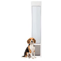 PetSafe Sliding Glass Pet Door, 1 Piece, Medium Dogs to 40 lb, White