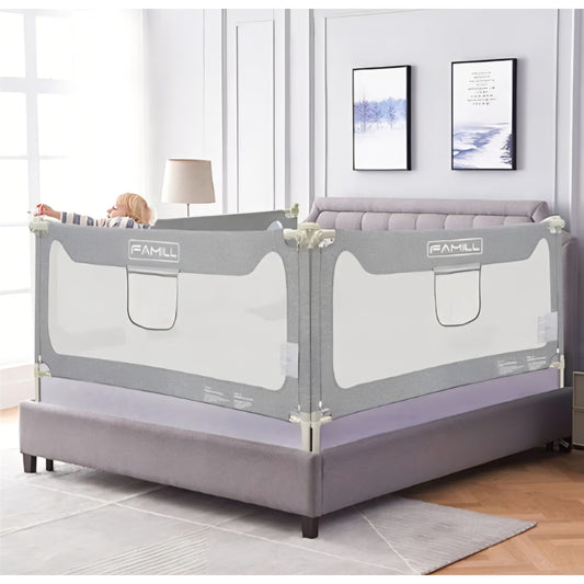 Bed Rail for Toddlers with U-Shaped Base, Toddler Bed Rails, Bed Rails Suitable for Queen/King Size