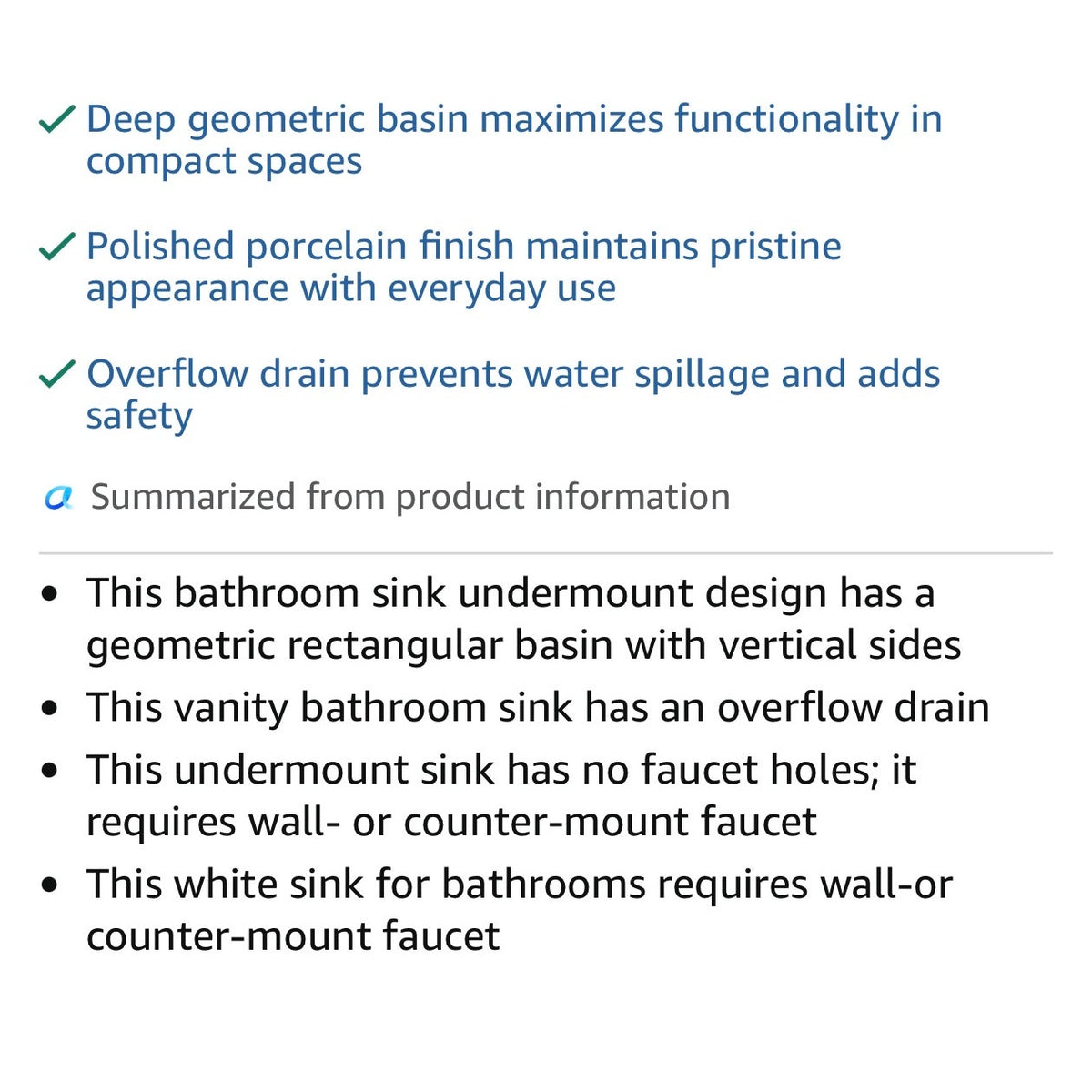 KOHLER Verticyl 17" Undermount Bathroom Vanity Sink, white