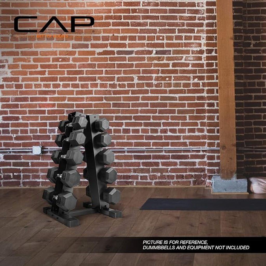 CAP A-Frame Dumbbell Weight Rack, holds 5-25lb, 13"D x 14.5"W x 26"H