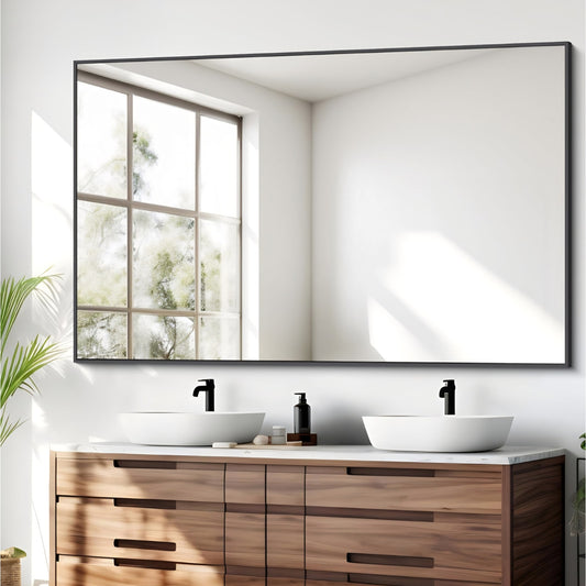 Bathroom Mirror,55x36 inch Large Wall Mirror for Bathroom Wall Mounted