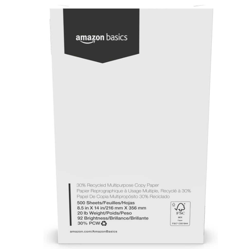 Copied - 30% Recycled Multipurpose Copy & Print Paper, 8.5 x 14 in, 20 lb Weight