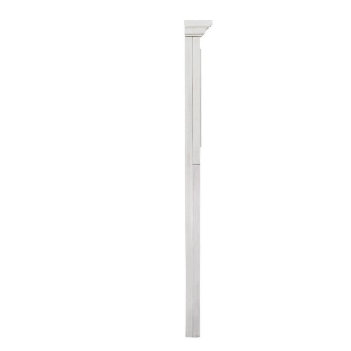 OSP Home Furnishings Farmhouse Basics Queen Headboard Only, Rustic White Finish
