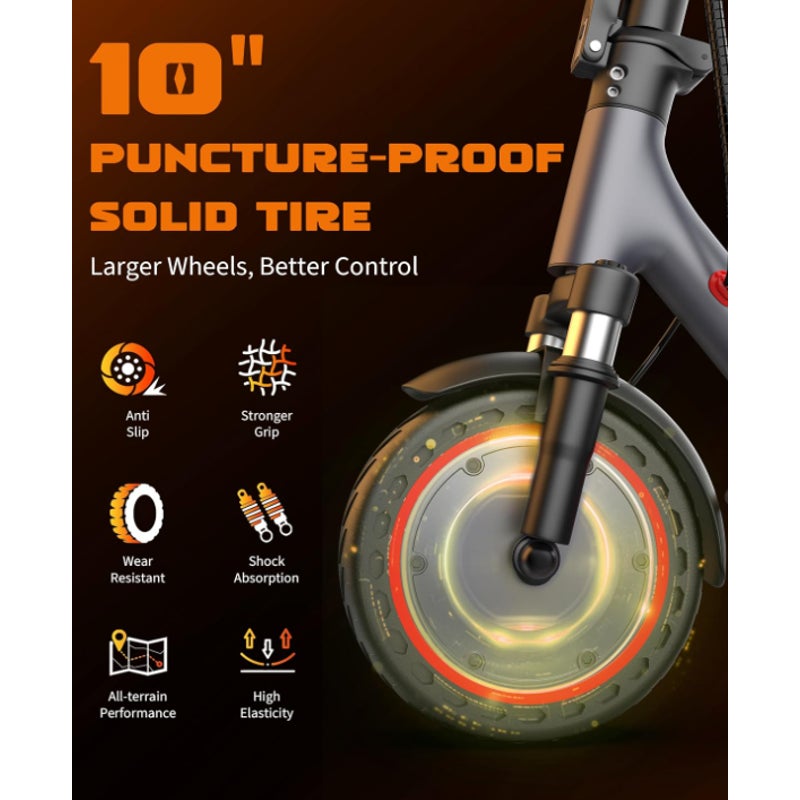 Electric Scooter, 500W Motor, 28 Miles Range, Dual Suspensions