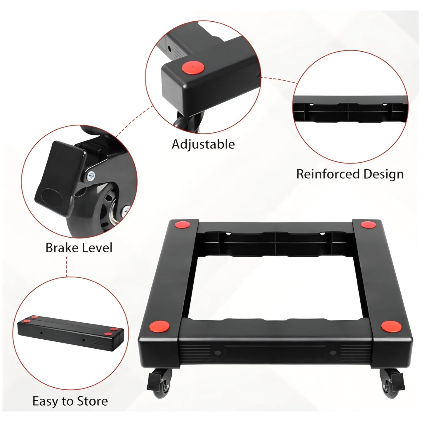 Furniture Dolly, Removable Furniture Movers, Moving Dolly with Wheels Luggage Cart Dolly Adjustable