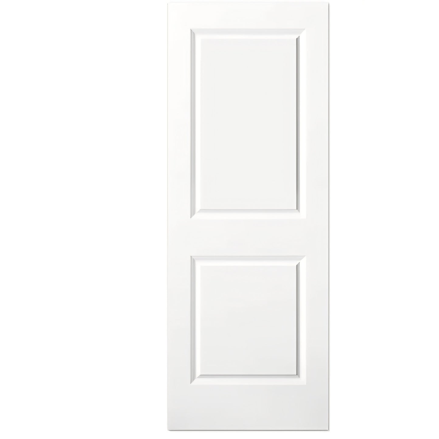 Door Slab 30x80 in Raised 2-Panel Square Top Smooth White Primed Molded Door Slab