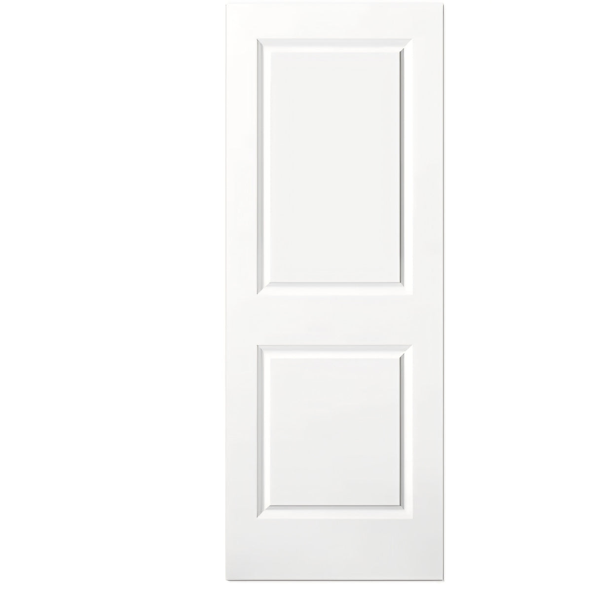 Door Slab 30x80 in Raised 2-Panel Square Top Smooth White Primed Molded Door Slab