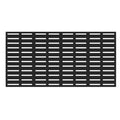 3'x6' Boardwalk Decorative Screen Panel, Black