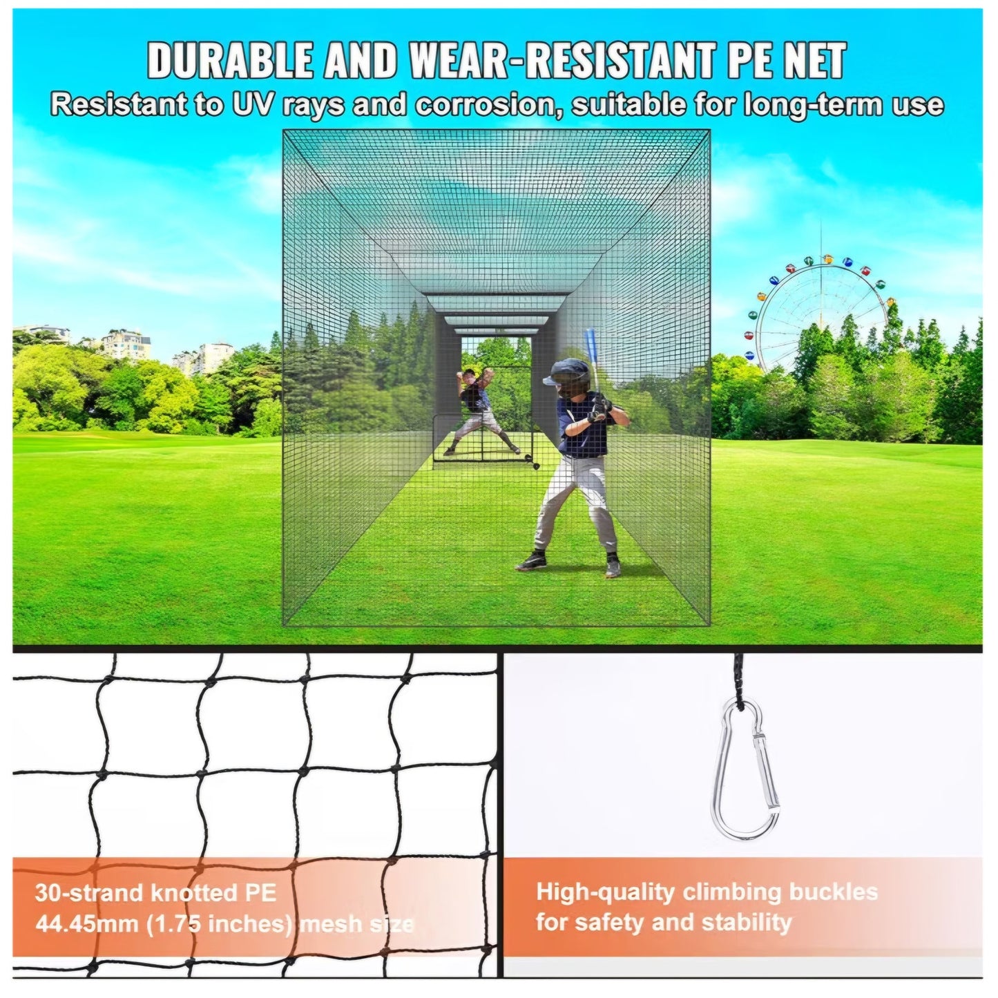 Baseball Batting Cage,Professional Softball Baseball Batting Hitting Training Net